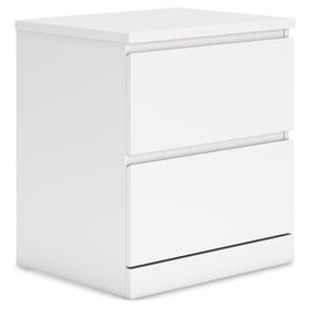 Ashley Furniture Onita White Two Drawer Night Stand