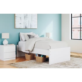 Ashley Furniture Onita White 2pc Bedroom Set With Twin Platform Bed