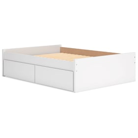 Ashley Furniture Onita White Full Platform Bed With 2 Side Storage