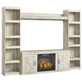 Ashley Furniture Bellaby Whitewash Entertainment Center Wall With Infrared ...