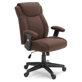 Ashley Furniture Corbindale Brown Home Office Swivel Desk Chair