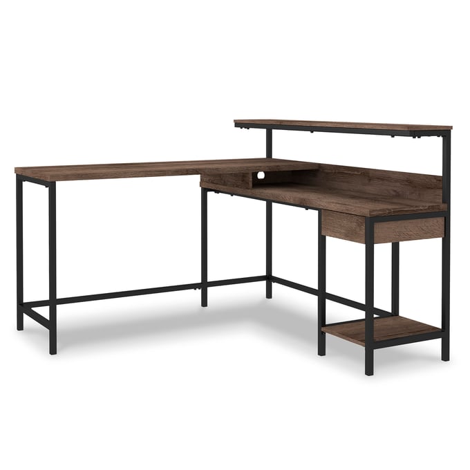 Ashley Furniture Arlenbry Gray Office L Desk With Storage H275-24