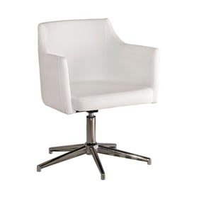 Ashley Furniture Baraga White Home Office Swivel Desk Chair