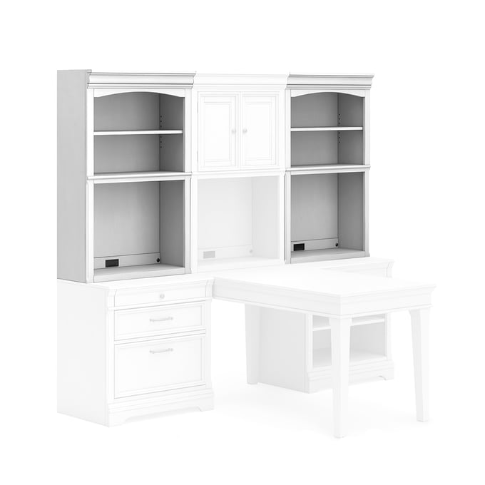 Ashley Furniture Kanwyn Whitewash Bookcase Hutch H777-40T