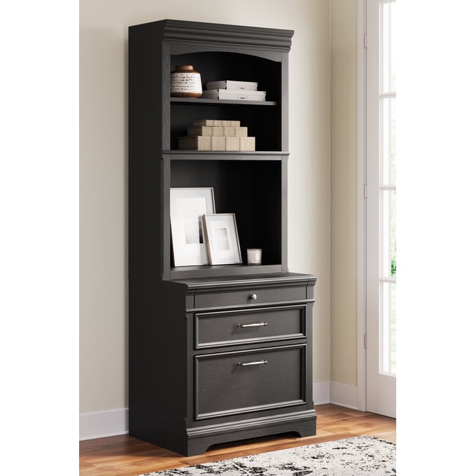 Ashley Beckincreek Black Home Office Desk with Storage