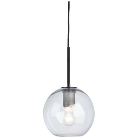 Ashley Furniture Cordunn Black Clear Glass Pendant Light