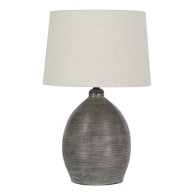 Ashley Furniture Joyelle Gray Terracotta Table Lamp