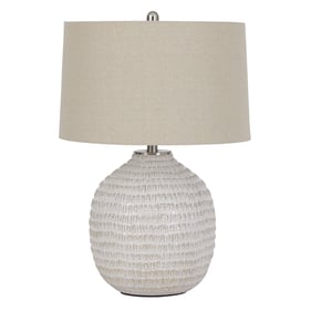 Ashley Furniture Jamon Beige Ceramic Table Lamp