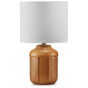 Ashley Furniture Gierburg Ochre Ceramic Table Lamp