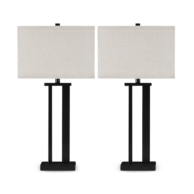 2 Ashley Furniture Aniela Bronze Metal Table Lamps L204074