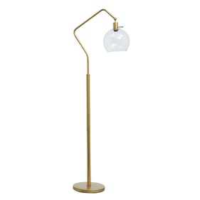 Ashley Furniture Marilee Antique Brass Metal Floor Lamp