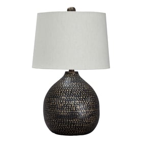 Ashley Furniture Maire Black Gold Table Lamp