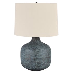 Ashley Furniture Malthace Patina Metal Table Lamp