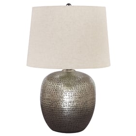 Ashley Furniture Magalie Antique Silver Table Lamp