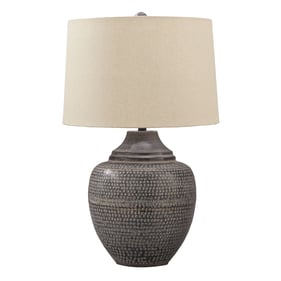 Ashley Furniture Olinger Brown Metal Table Lamp