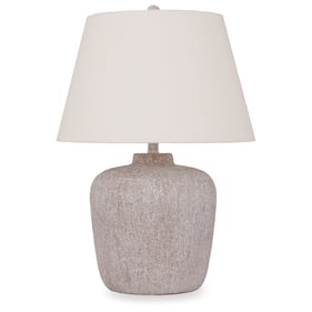 Ashley Furniture Danry Distressed Cream Table Lamp