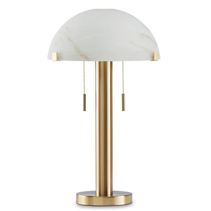 Ashley Furniture Tobbinsen Brass Metal Table Lamp L208424