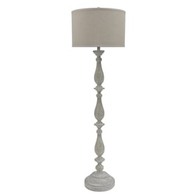 Ashley Furniture Bernadate Whitewash Poly Floor Lamp