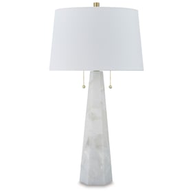 Ashley Furniture Laurellen White Alabaster Table Lamp