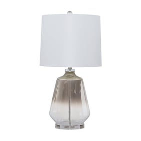 Ashley Furniture Jaslyn Silver Glass Table Lamp