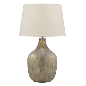 Ashley Furniture Mari Gray Gold Glass Table Lamp