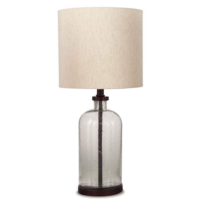 Ashley Furniture Bandile Bronze Clear Glass Table Lamp L430674