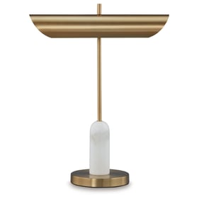 Ashley Furniture Rowleigh Gold White Desk Lamp