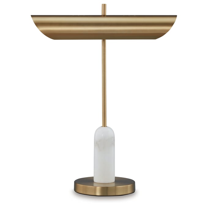 Ashley Furniture Rowleigh Gold White Desk Lamp L734392