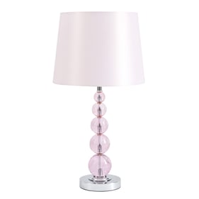 Ashley Furniture Letty Pink Crystal Table Lamp