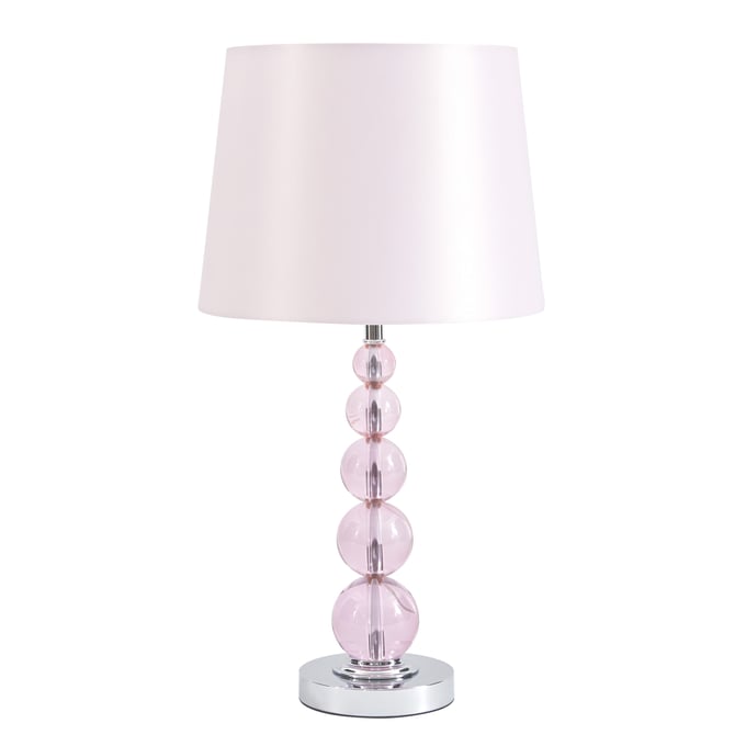 Ashley Furniture Letty Pink Crystal Table Lamp L857664