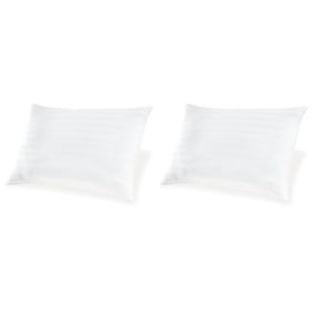 2 Ashley Furniture Zephyr 2.0 White Cotton Pillows