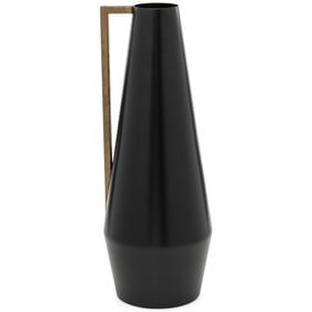 Ashley Furniture Pouderbell Black Gold Metal Vase