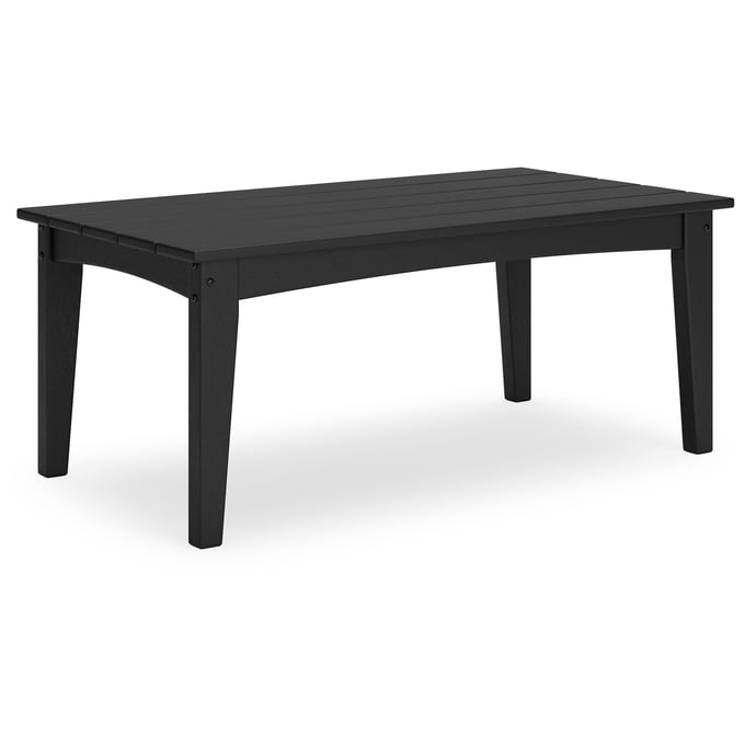 Ashley Furniture Hyland Wave Black Rectangular Cocktail Table P108-701