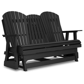 Ashley Furniture Hyland Wave Black Glider Loveseat