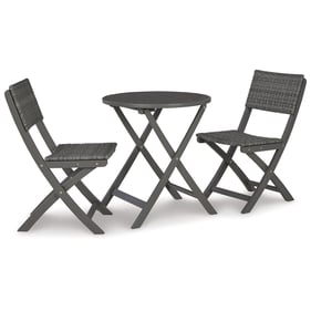 Ashley Furniture Safari Peak Gray 3pc Outdoor Dining Set