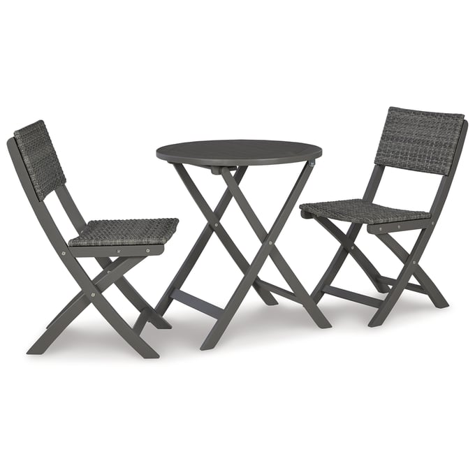 Ashley Furniture Safari Peak Gray 3pc Outdoor Dining Set P201-050