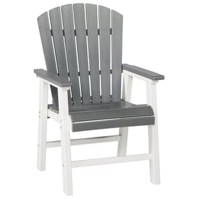 2 Ashley Furniture Transville Gray White Arm Chairs