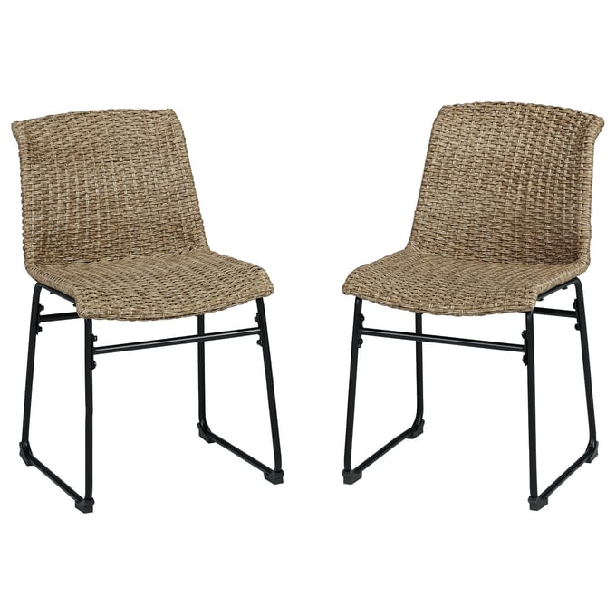 2 Ashley Furniture Amaris Brown Chairs P369-601