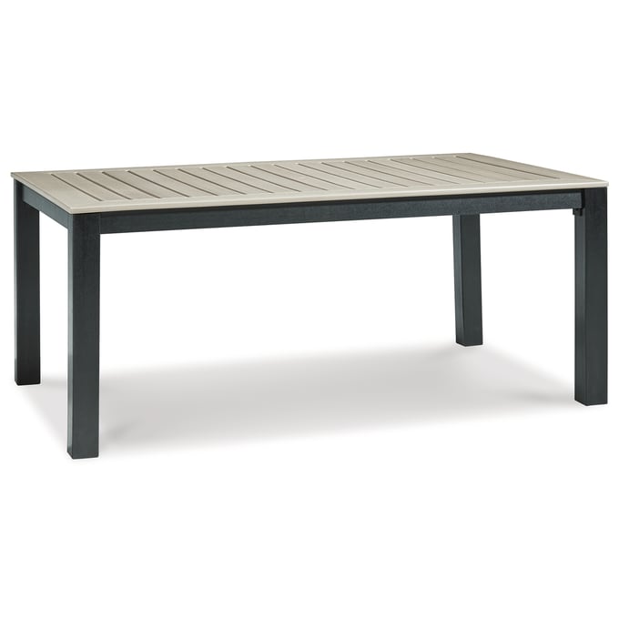 Ashley Furniture Mount Valley Driftwood Black Outdoor Dining Table P384-625