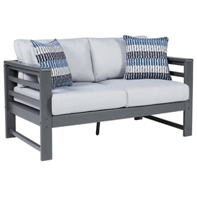 Ashley Furniture Amora Charcoal Gray Loveseat With Cushion