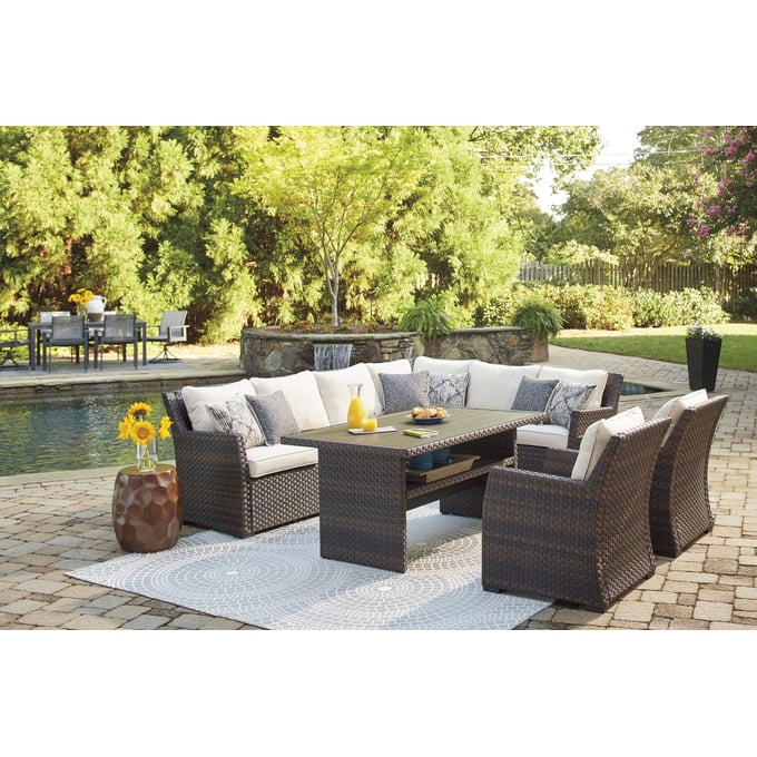 Ashley furniture outdoor on sale patio sectional