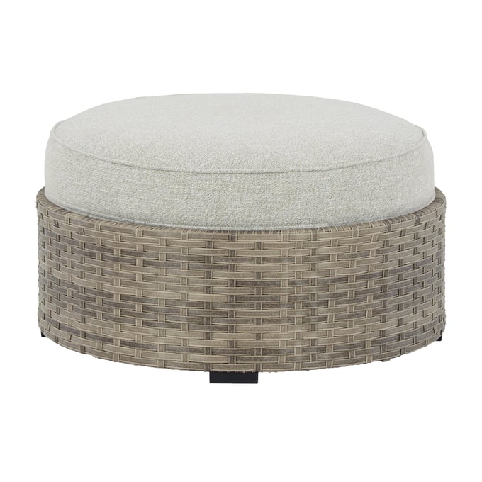 Ashley Furniture Calworth Beige Ottoman With Cushion P458-814