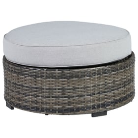 Ashley Furniture Harbor Court Gray Ottoman With Cushion