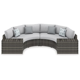 Ashley Furniture Harbor Court Gray 4pc Outdoor Sectional