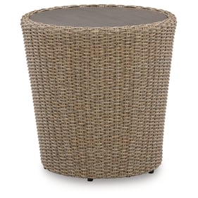 Ashley Furniture Danson Beige Round End Table