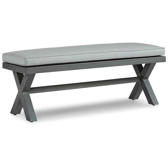 Ashley Furniture Elite Park Gray Bench With Cushion P518-600