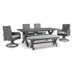 Ashley Furniture Elite Park Gray 6pc Outdoor Dining Set