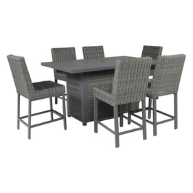 Ashley Furniture Palazzo Gray 7pc Outdoor Bar Set