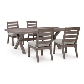 Ashley Furniture Hillside Barn Gray Brown 5pc Outdoor Dining Set