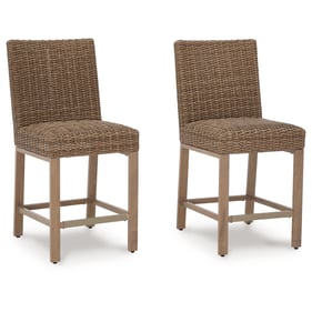 2 Ashley Furniture Walton Bridge Driftwood Barstools